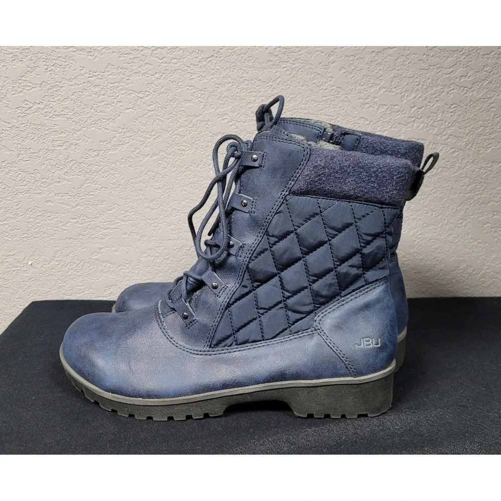 JBU by Jambu Summit Waterproof Boot Navy Blue #B2SMT73 Women's 9M
